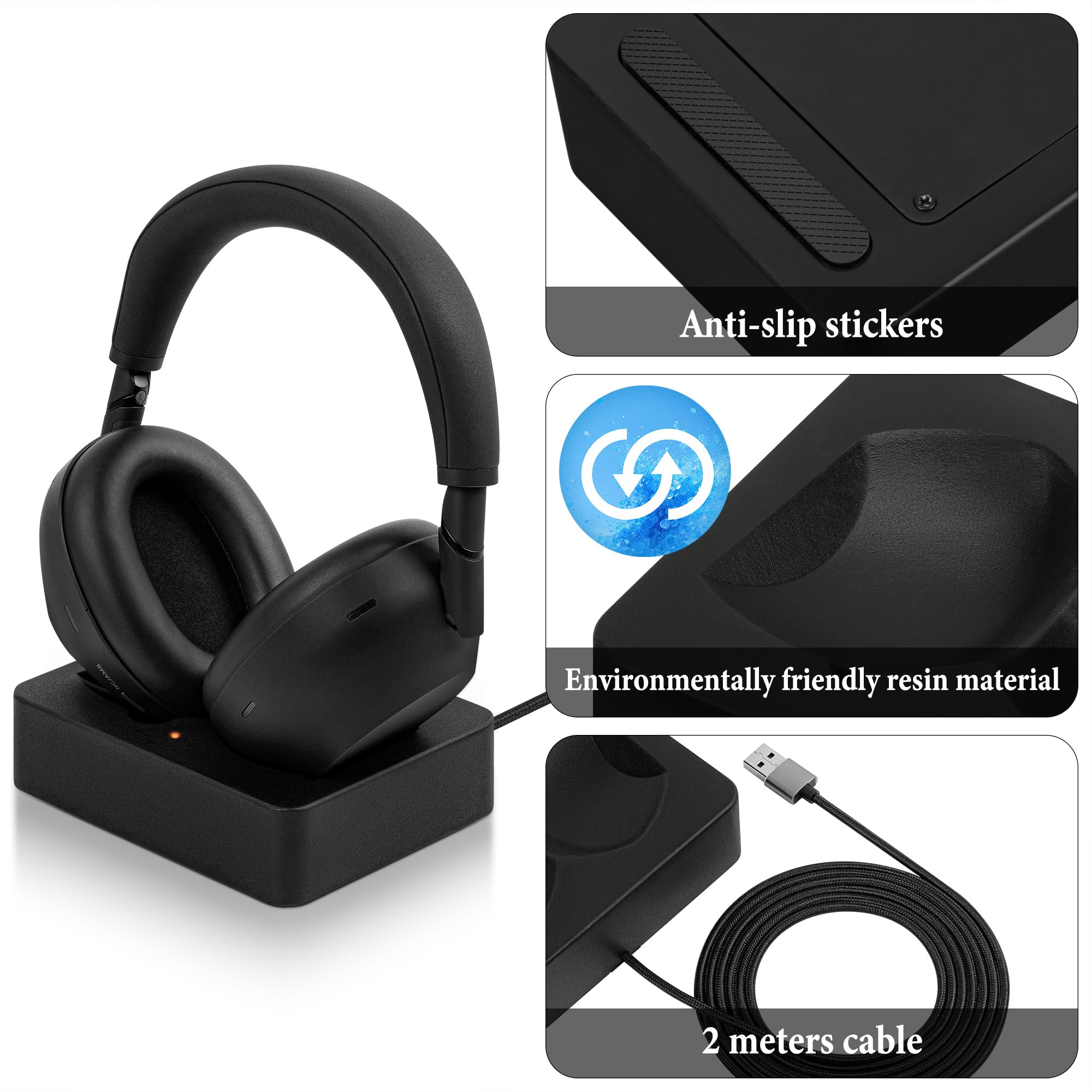 SONY ワイヤレスヘッドホン・スタンド付き Amazon.co.jp: Geekria ヘッドホン 充電スタンド ソニー Sony WH